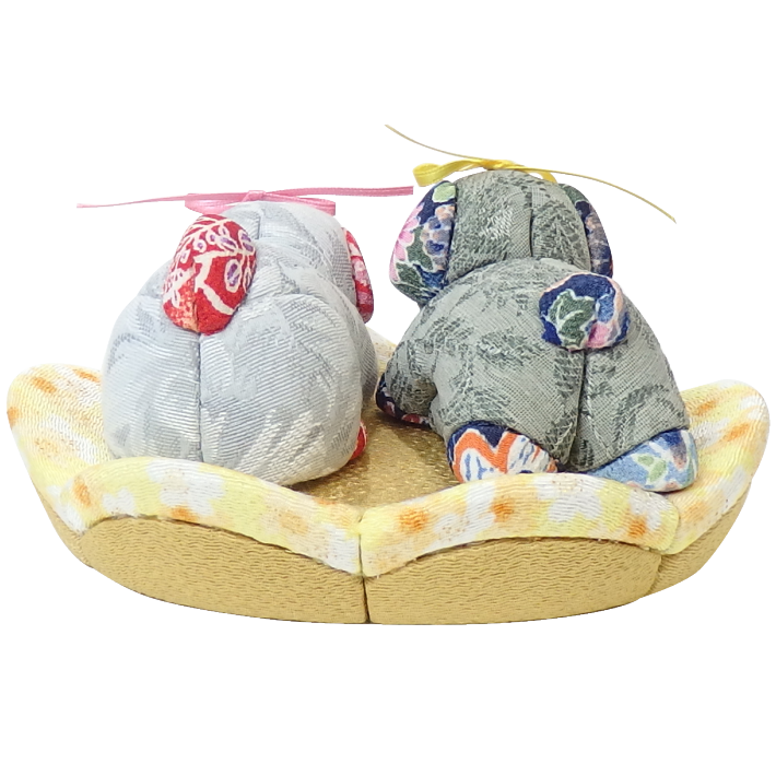 木目込人形 仲良しワンちゃん 形山作【人形堂】
