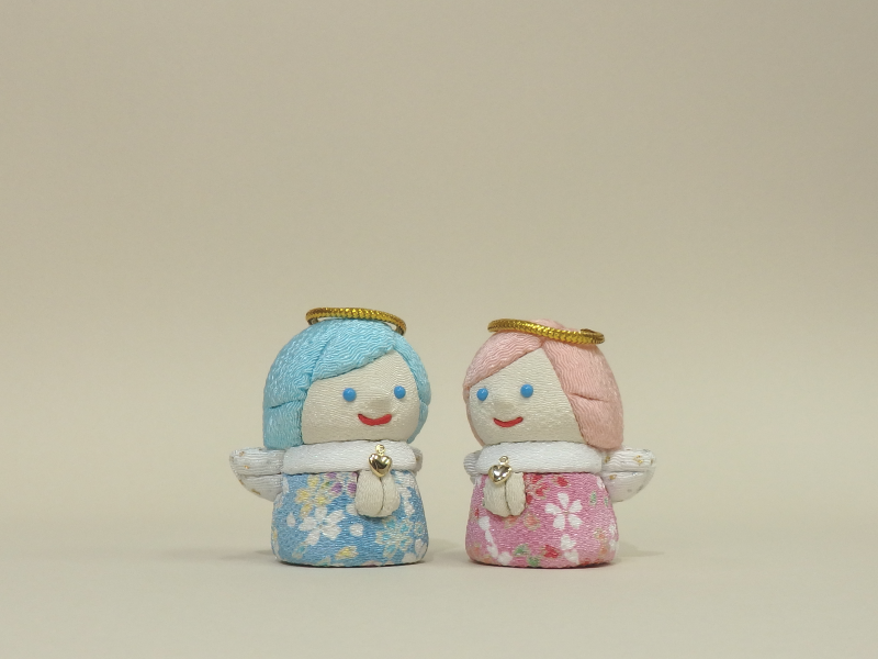 木目込人形 豆天使 形山作【人形堂】