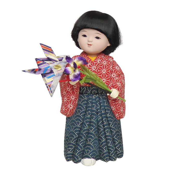 木目込人形 端午の準備 形山作【人形堂】
