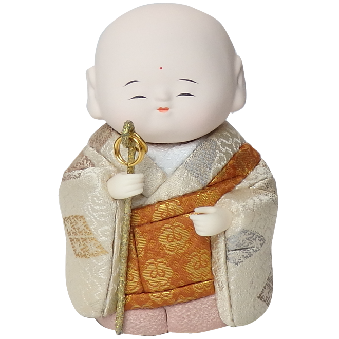 木目込人形 おしょうさん 形山作【人形堂】