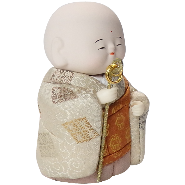 木目込人形 おしょうさん 形山作【人形堂】