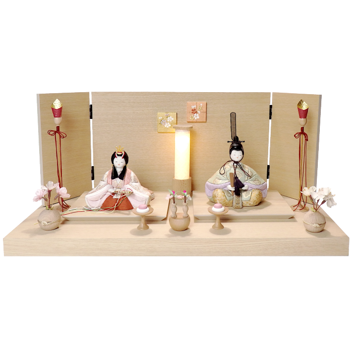 木目込み雛人形 葵丸雛 形山作【人形堂】
