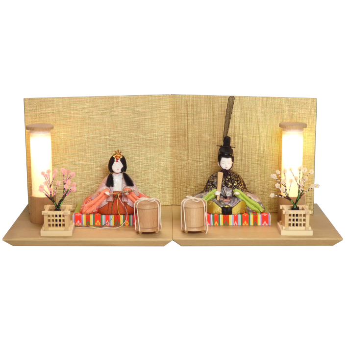 木目込み雛人形 宝徳雛 形山作【人形堂】