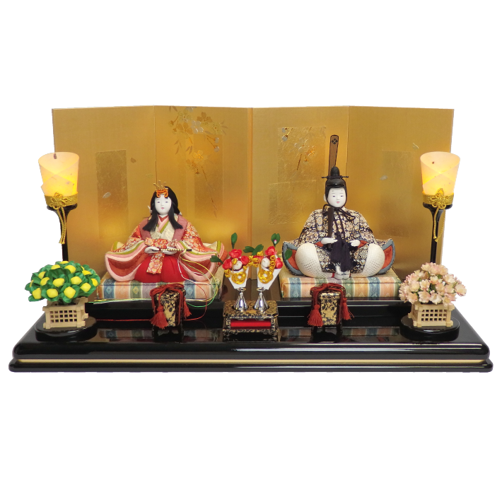 木目込み雛人形 賞花雛 形山作【人形堂】