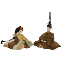 木目込み雛人形 陽_丁子 形山作【人形堂】