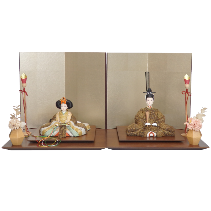 木目込み雛人形 陽_丁子 形山作【人形堂】