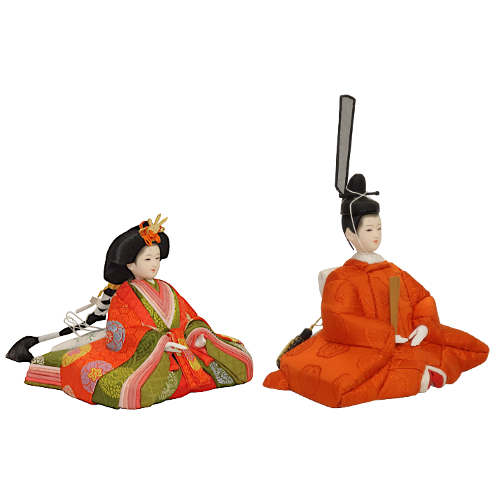木目込雛人形 陽_皇嗣 形山作【人形堂】