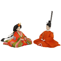 木目込み雛人形 陽_皇嗣 形山作【人形堂】