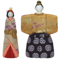 木目込み雛人形 香華立雛 形山作【人形堂】