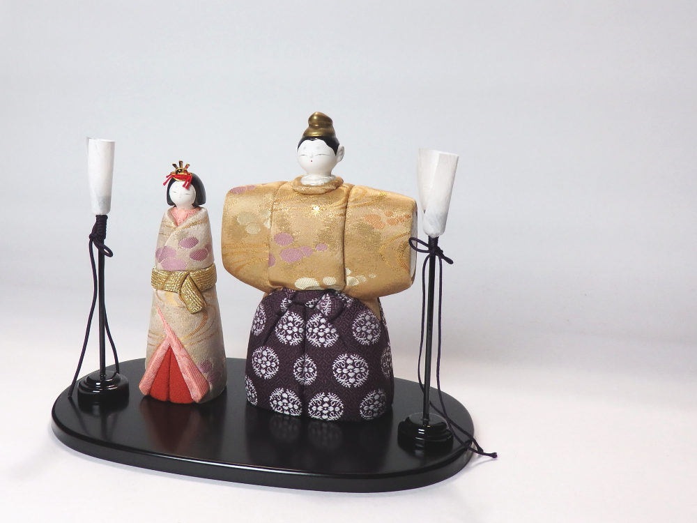 木目込み雛人形 香華立雛 形山作【人形堂】