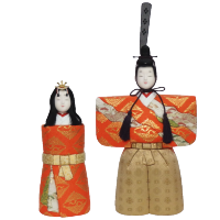 木目込み雛人形 景竜立雛 形山作【人形堂】