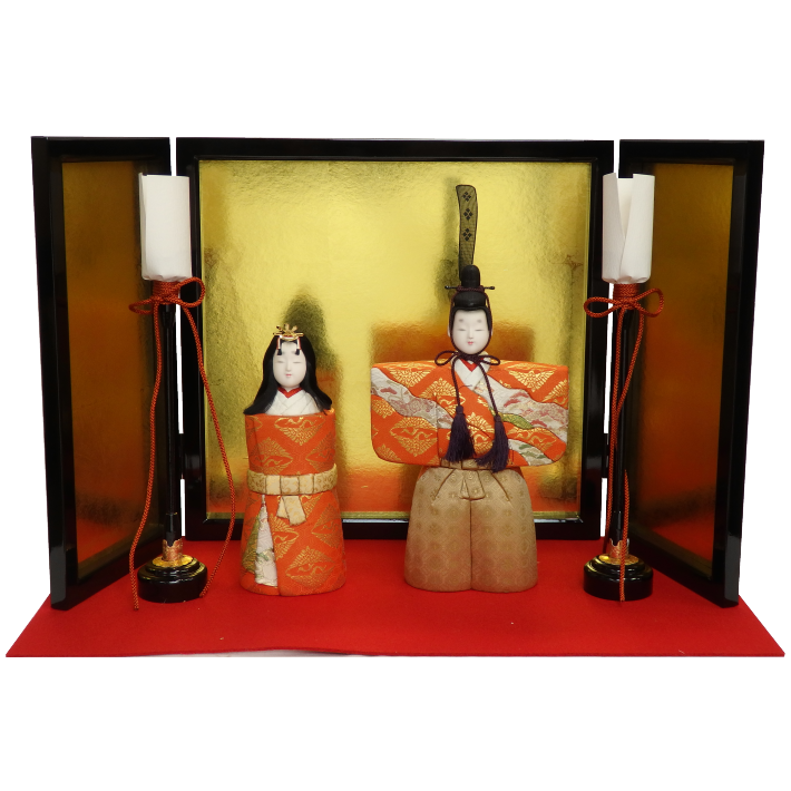 木目込雛人形 景竜立雛 形山作【人形堂】