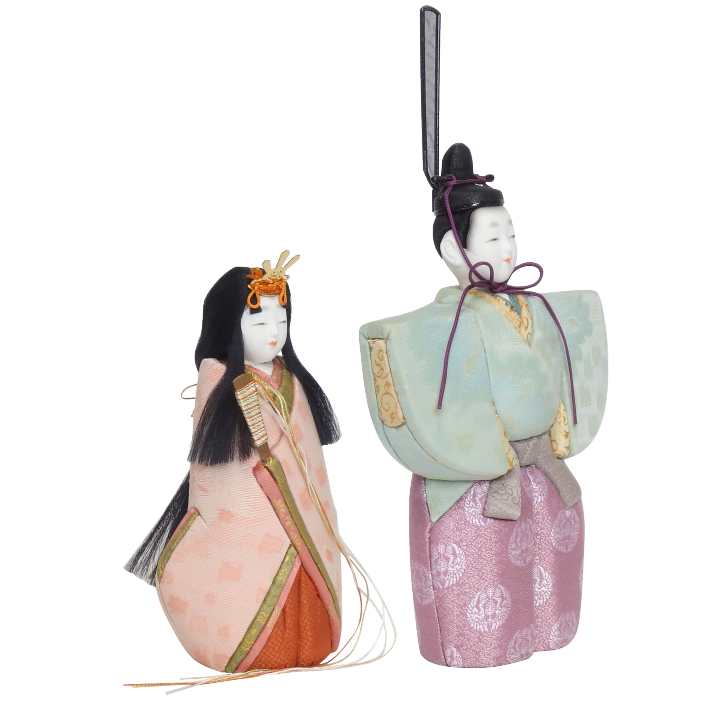 木目込雛人形 清風立雛 形山作【人形堂】