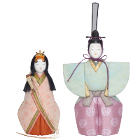 木目込み雛人形 清風立雛 形山作【人形堂】