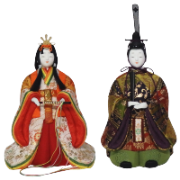 木目込み雛人形 豊明立雛 形山作【人形堂】