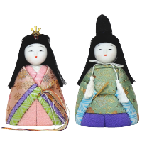 木目込み雛人形 変り立雛 形山作【人形堂】
