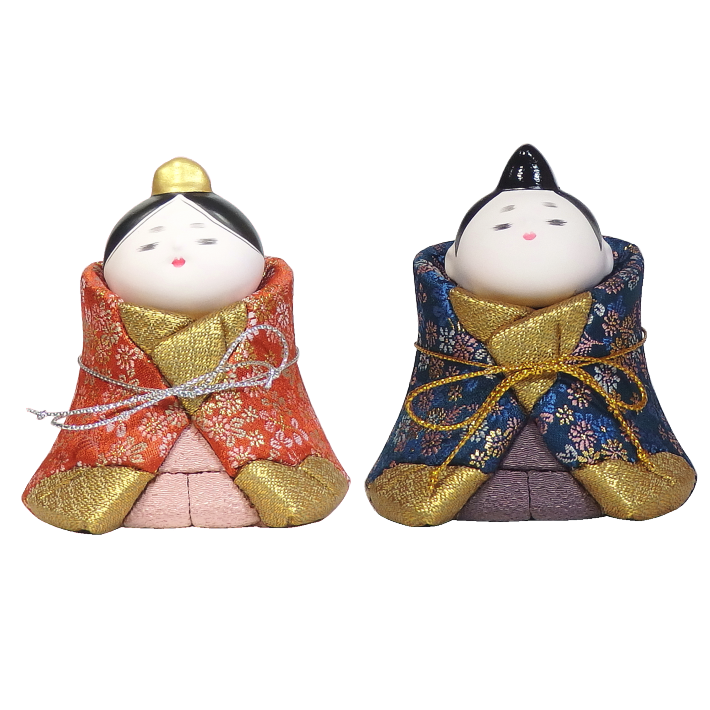 木目込雛人形 ほほえみ雛 形山作【人形堂】