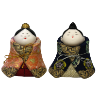木目込み雛人形 ほほえみ雛 形山作[人形堂]