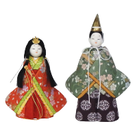 木目込み雛人形 明昌立雛 形山作【人形堂】