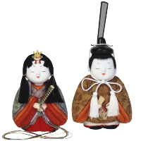 木目込み雛人形 福びな_和 形山作【人形堂】