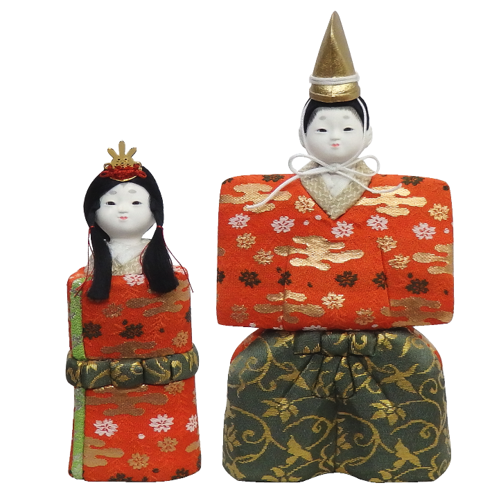 木目込み雛人形 安和立雛 形山作【人形堂】