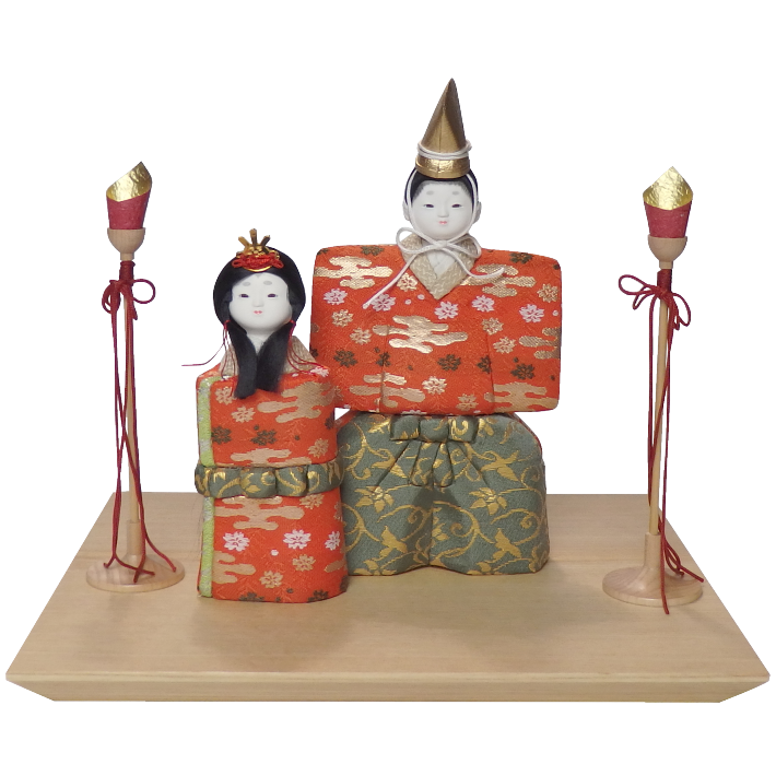 木目込み雛人形 安和立雛 形山作【人形堂】