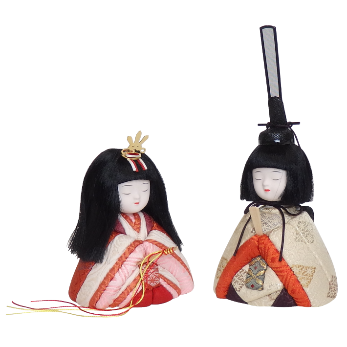 木目込み雛人形 今様立雛 形山作【人形堂】