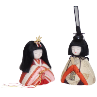 木目込み雛人形 令和立雛 形山作【人形堂】
