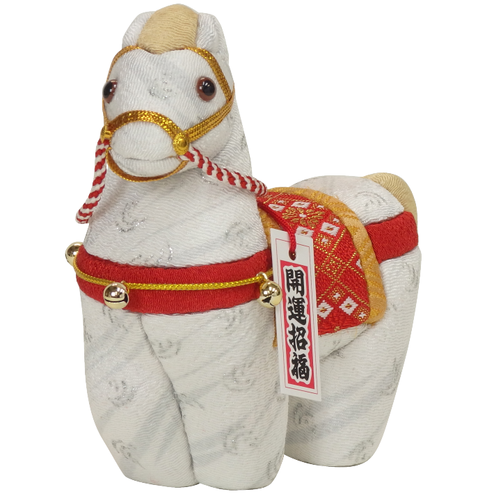 木目込人形 干支 午 吉祥小 形山作【人形堂】